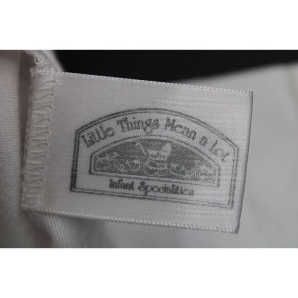 Little Things Mean Alot One Piece White Tux Size 3m - Picture 7 of 8